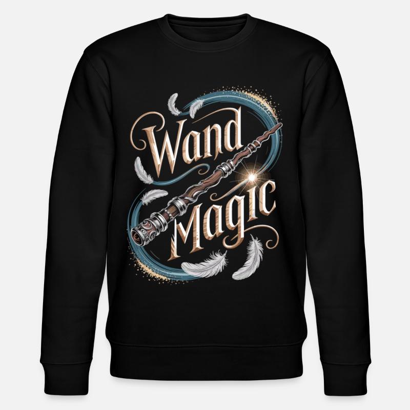 Conception de baguette magique murale - Sweat bio CHANGER Stanley/Stella Unisexe - noir