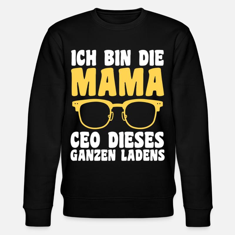 Mutter Team Mama - Stanley/Stella Unisex Bio-Sweatshirt CHANGER - Schwarz