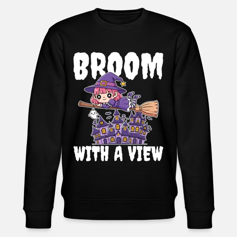 BALAI AVEC VUE - WITCH HALLOWEEN - Sweat bio CHANGER Stanley/Stella Unisexe - noir