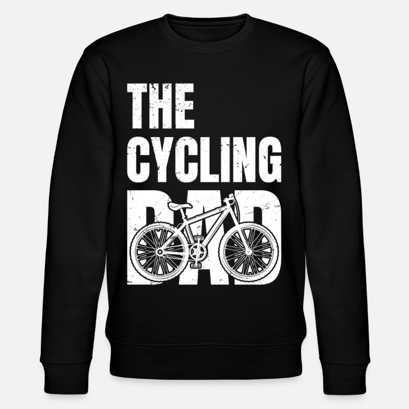 the cycling dad - Stanley/Stella Unisex Bio-Sweatshirt CHANGER  - Schwarz