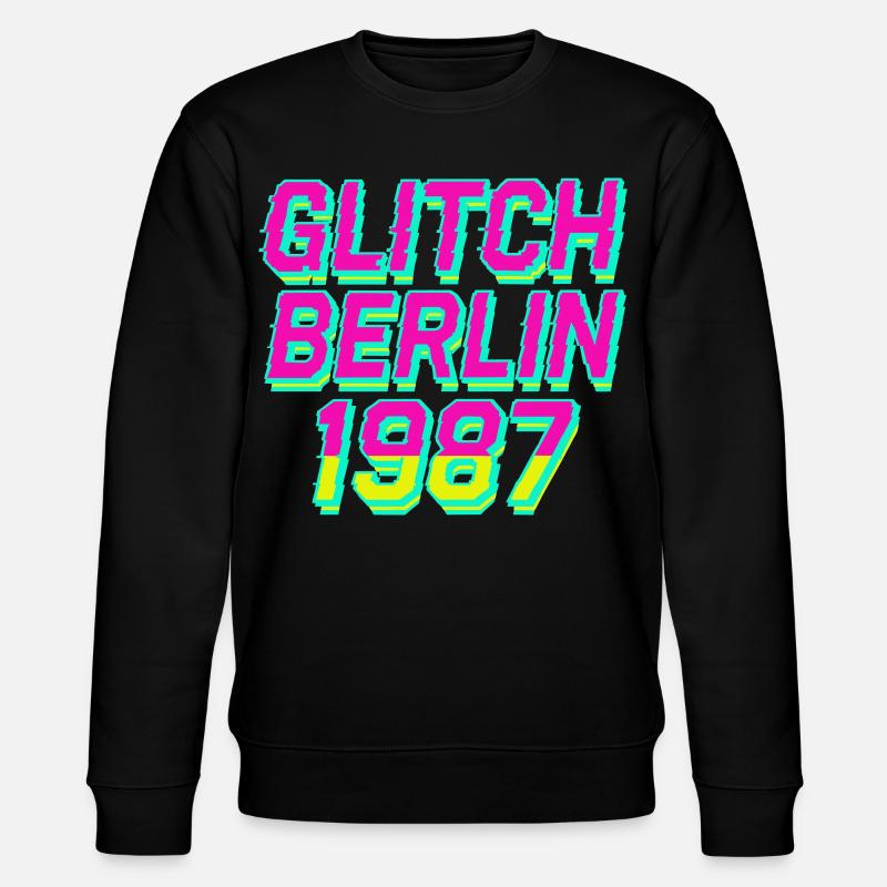 Glitch Berlin 1987 - Stanley/Stella Unisex Bio-Sweatshirt CHANGER  - Schwarz