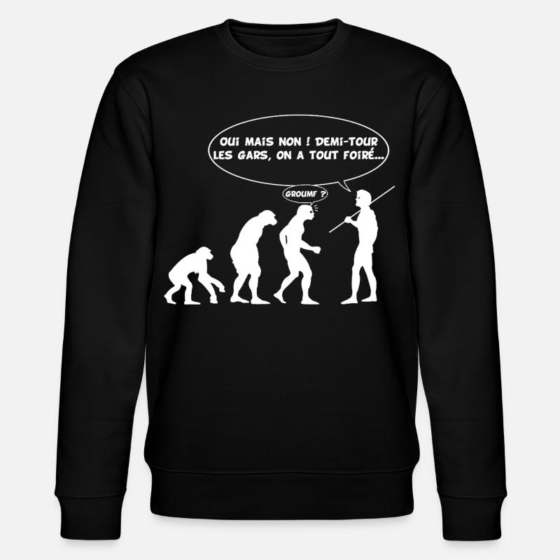 Evolution error (white) - Stanley/Stella CHANGER Unisex Organic Sweatshirt - black