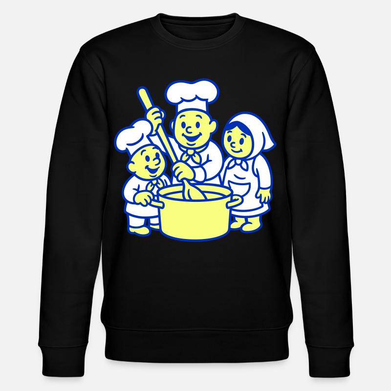 Süße Köche - Stanley/Stella Unisex Bio-Sweatshirt CHANGER  - Schwarz