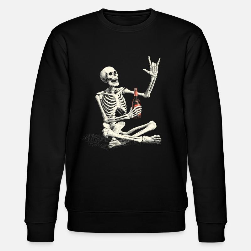 Rock Skelett - Stanley/Stella Unisex Bio-Sweatshirt CHANGER - Schwarz