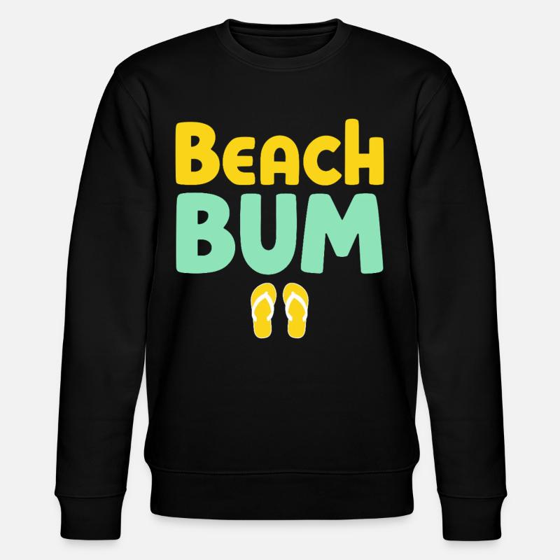 Beach Bum Surfer Vibes - Stanley/Stella Unisex Bio-Sweatshirt CHANGER  - Schwarz
