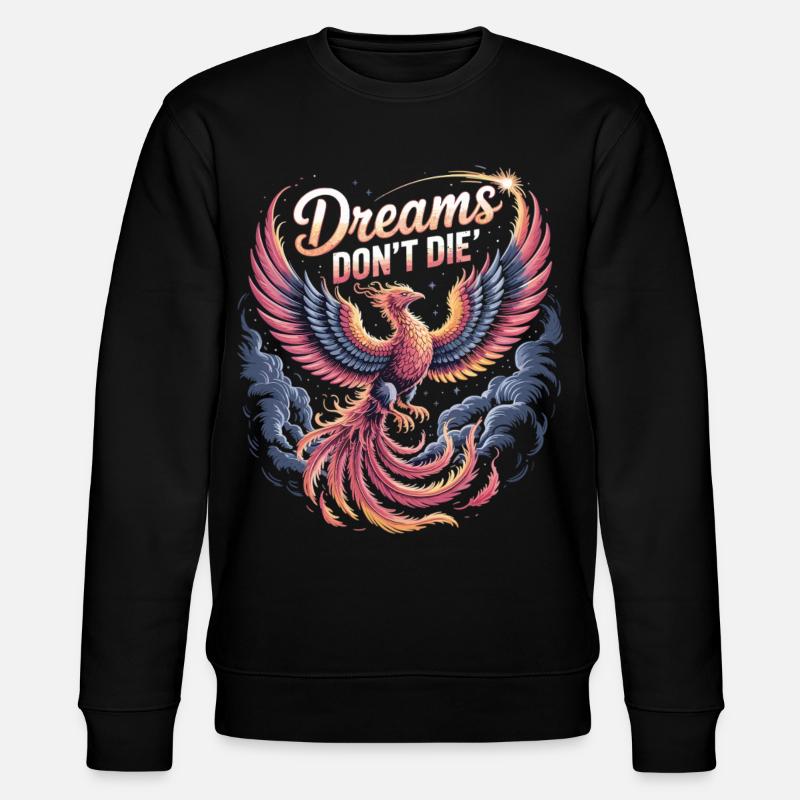 Mythischer Phönix mit Motiv  - Stanley/Stella Unisex Bio-Sweatshirt CHANGER  - Schwarz
