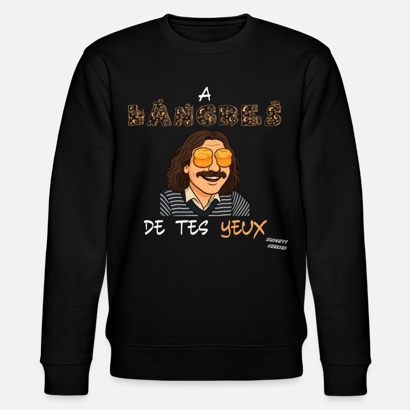 Mit den Augen nach Langres - Stanley/Stella Unisex Bio-Sweatshirt CHANGER  - Schwarz