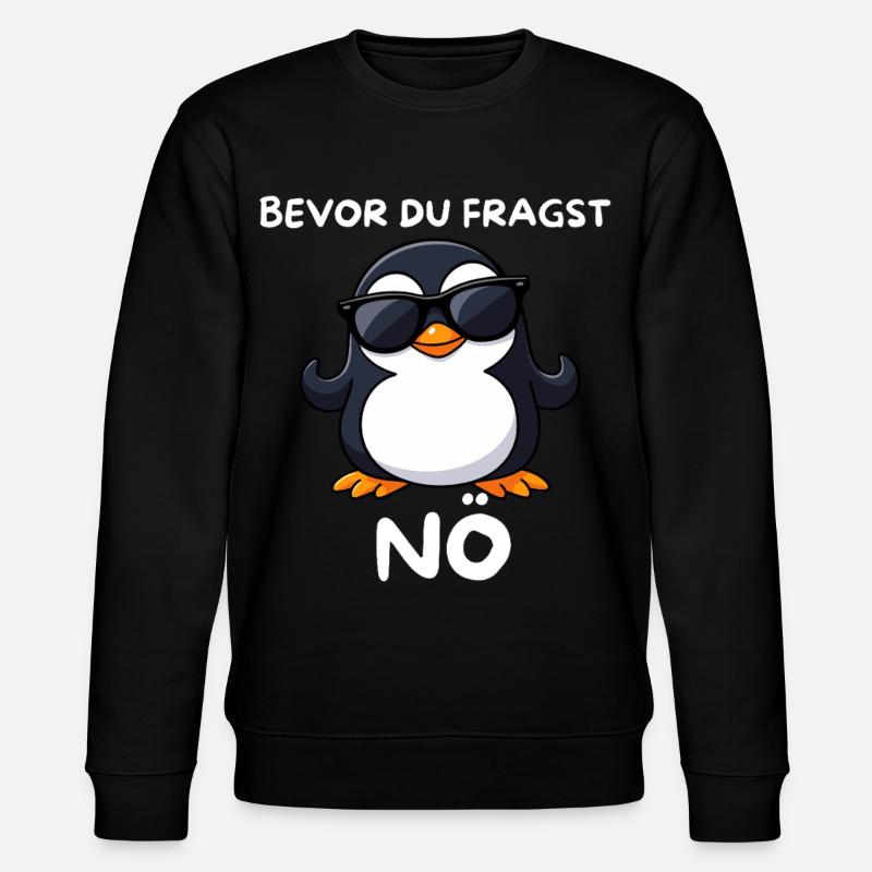 Penguin with sunglasses Lower Austria - Stanley/Stella CHANGER Unisex Organic Sweatshirt - black