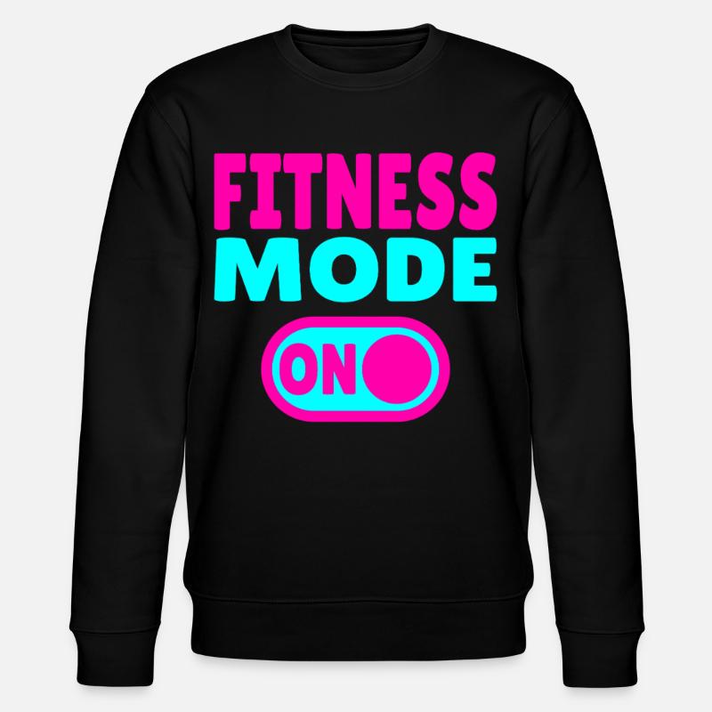 Fitness Mode On Gym Mode - Stanley/Stella Unisex Bio-Sweatshirt CHANGER  - Schwarz