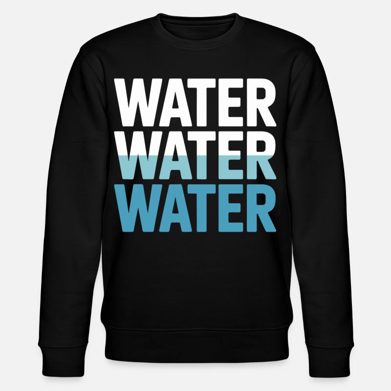 Boire Eau Hydrater Océan Rivière - Sweat bio CHANGER Stanley/Stella Unisexe - noir