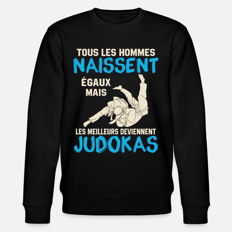 Judo Geschenk - Stanley/Stella Unisex Bio-Sweatshirt CHANGER  - Schwarz