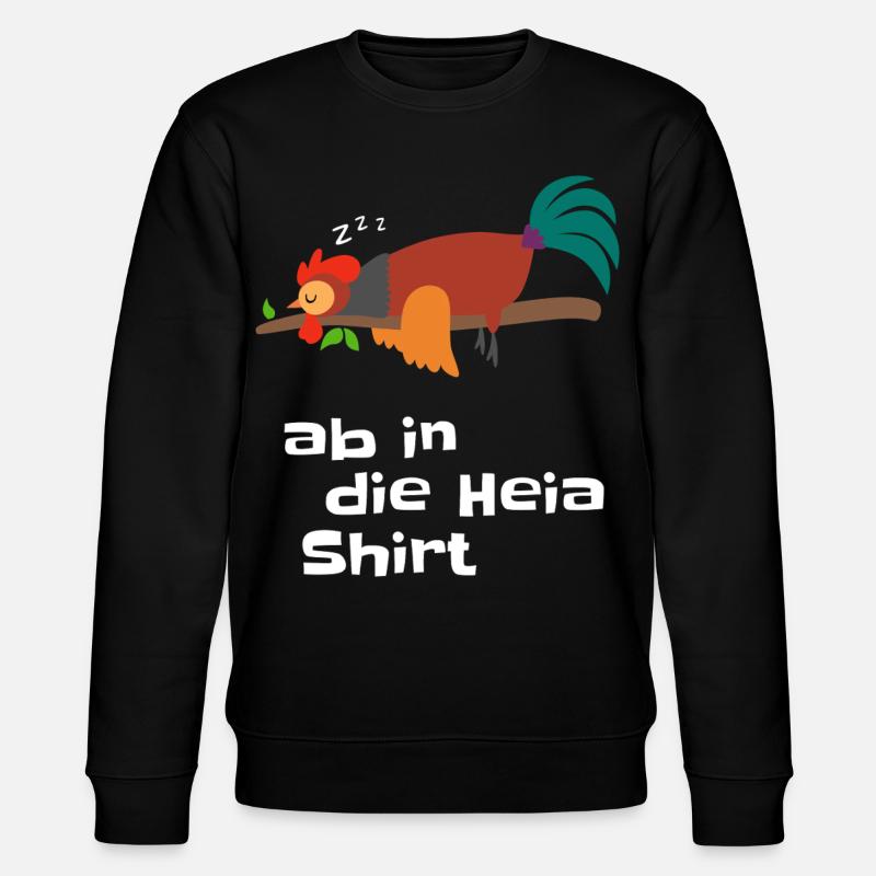Barking rooster on branch - Stanley/Stella CHANGER Unisex Organic Sweatshirt - black
