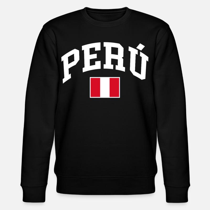 Drapeau du Pérou - Sweat bio CHANGER Stanley/Stella Unisexe - noir