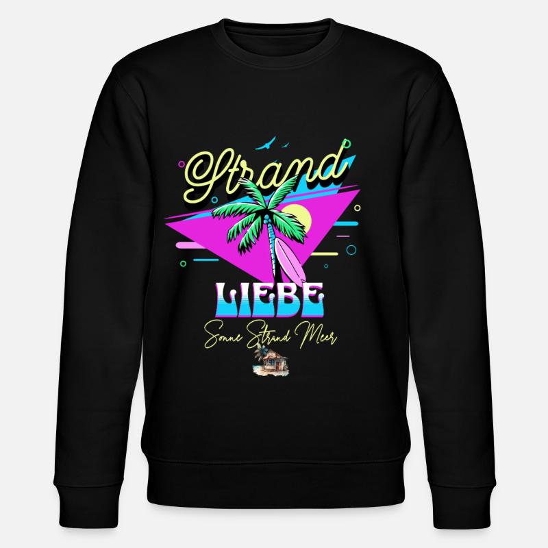 Dicton d’amour tropical avec palmier - Sweat bio CHANGER Stanley/Stella Unisexe - noir