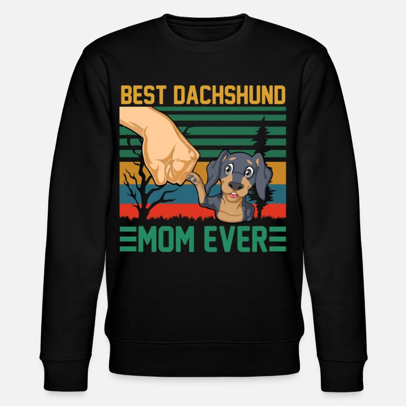 Beste Dackelmutter aller Zeiten - Stanley/Stella Unisex Bio-Sweatshirt CHANGER  - Schwarz
