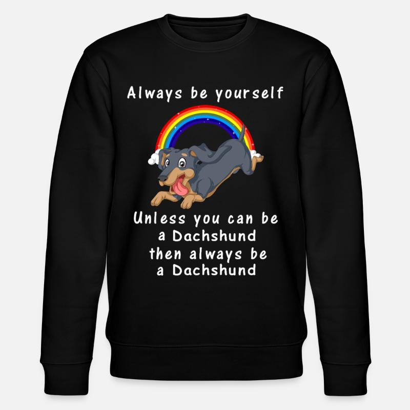 Dackel - Stanley/Stella Unisex Bio-Sweatshirt CHANGER  - Schwarz
