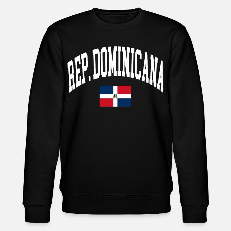 Drapeau de la République dominicaine - Sweat bio CHANGER Stanley/Stella Unisexe - noir