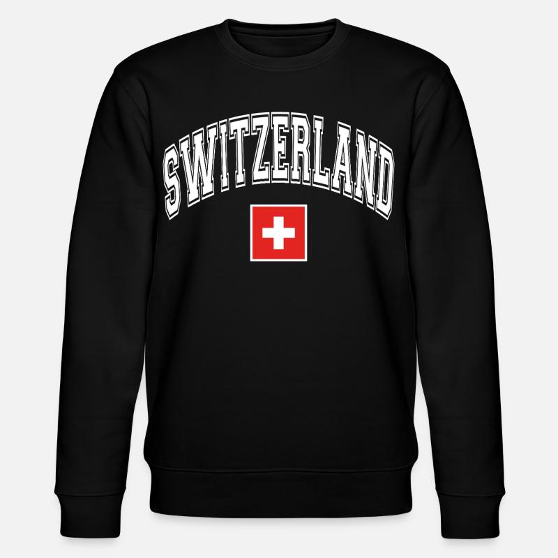 Drapeau de la Suisse - Sweat bio CHANGER Stanley/Stella Unisexe - noir