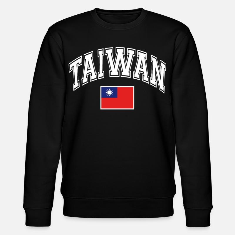 Taiwan Flagge - Stanley/Stella Unisex Bio-Sweatshirt CHANGER  - Schwarz
