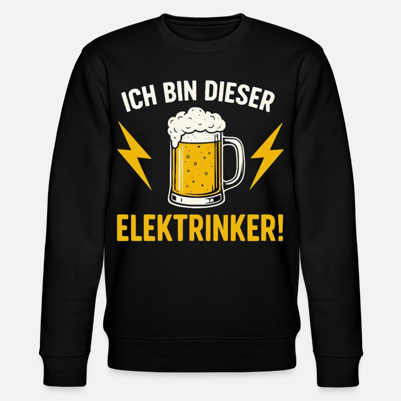Elektrinker - Stanley/Stella Unisex Bio-Sweatshirt CHANGER  - Schwarz