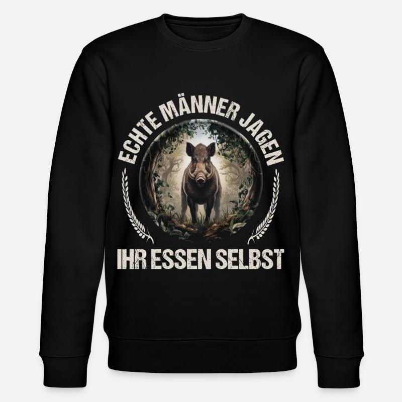 Hunter Saying - Stanley/Stella CHANGER Unisex Organic Sweatshirt - black