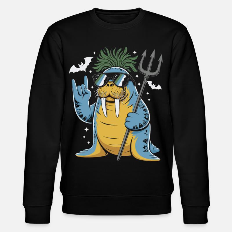 Walrus Punk Rocker Halloween - Sweat bio CHANGER Stanley/Stella Unisexe - noir