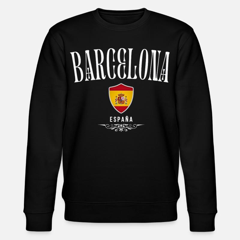 J’aime Barcelone, Barcelone Espagne - Sweat bio CHANGER Stanley/Stella Unisexe - noir