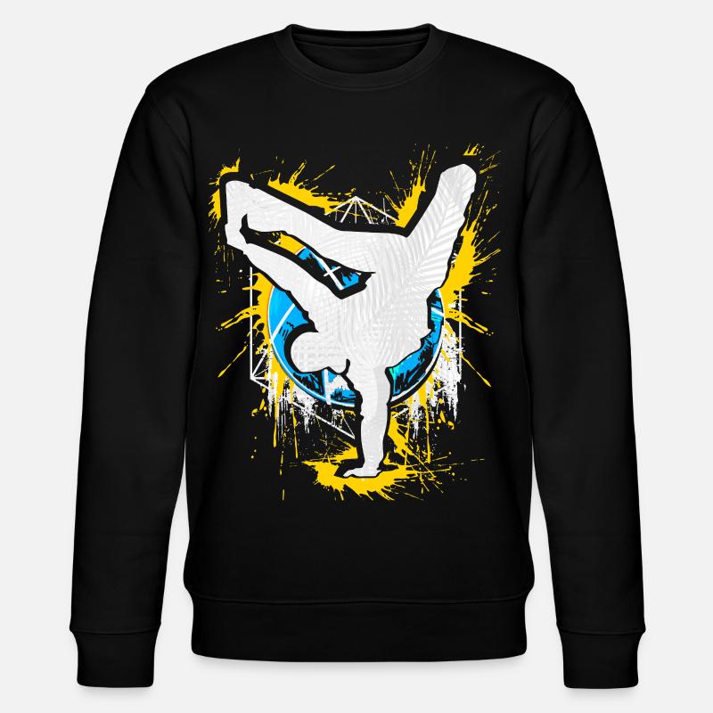 Breakdance Handstand Bboy - B-Boying Breakdancer - Stanley/Stella CHANGER Unisex Organic Sweatshirt - black