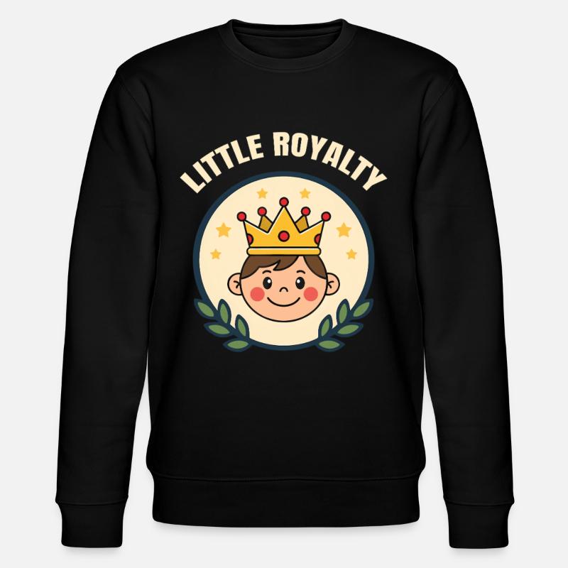 Little Royalty – Süßer Junge mit Krone - Stanley/Stella Unisex Bio-Sweatshirt CHANGER  - Schwarz