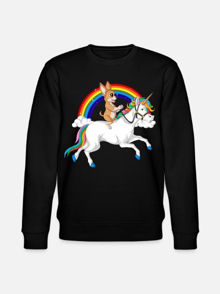 Balade Licorne Chihuahua - Sweat bio CHANGER Stanley/Stella Unisexe - noir