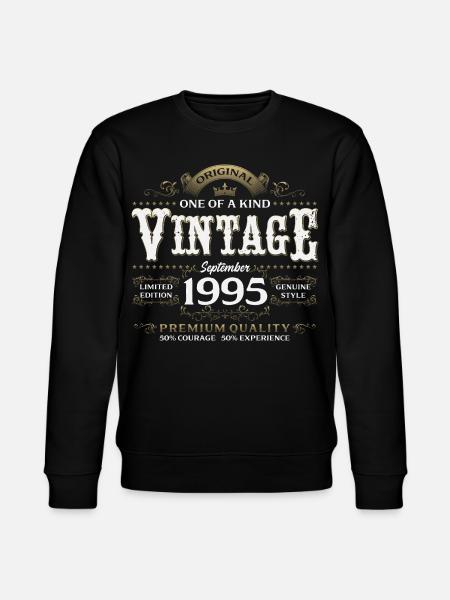 30e anniversaire Millésime septembre 1995 - Sweat bio CHANGER Stanley/Stella Unisexe - noir