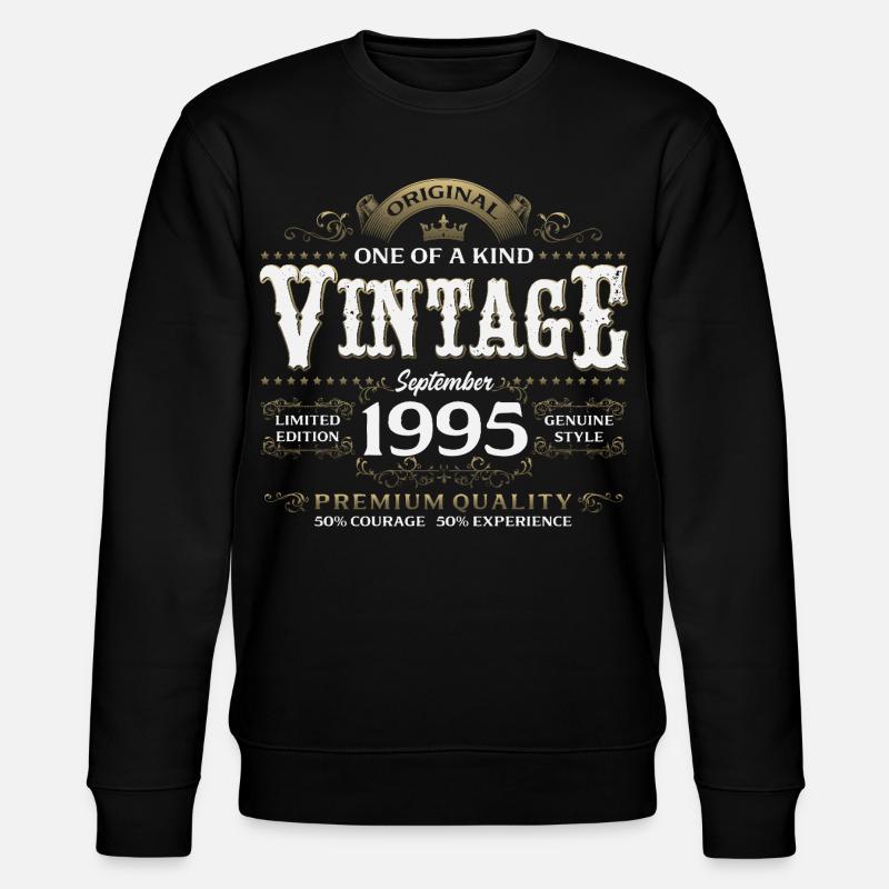 30e anniversaire Millésime septembre 1995 - Sweat bio CHANGER Stanley/Stella Unisexe - noir