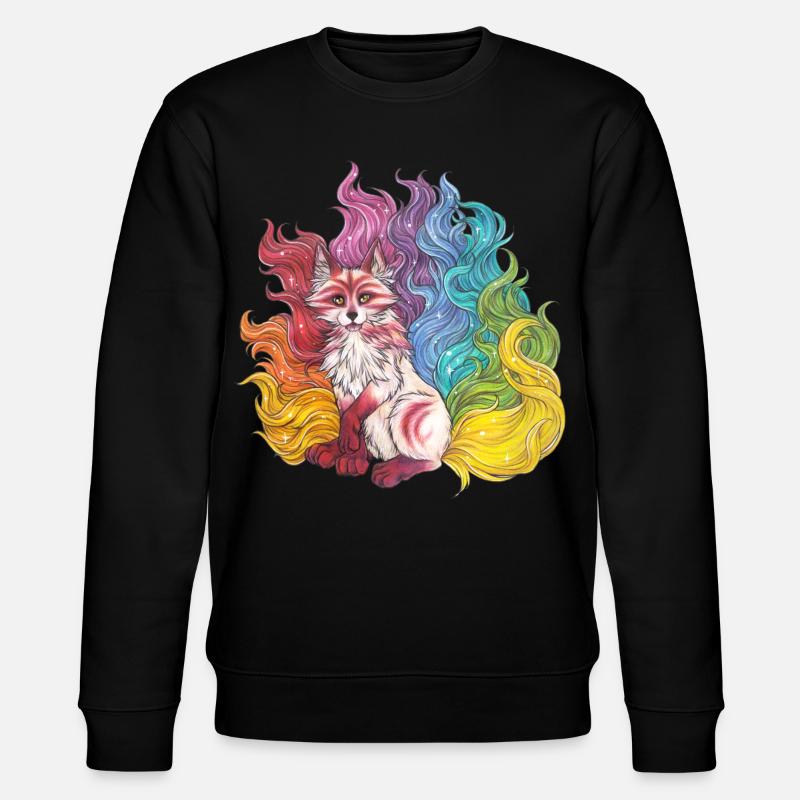 Manga Rainbow Kitsune Mythical Fox Gift - Sweat bio CHANGER Stanley/Stella Unisexe - noir