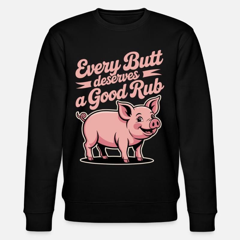 BBQ Griller Grillen Spruch lustig - Stanley/Stella Unisex Bio-Sweatshirt CHANGER  - Schwarz