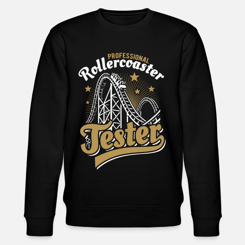 Professional roller coaster tester - Stanley/Stella CHANGER Unisex Organic Sweatshirt - black
