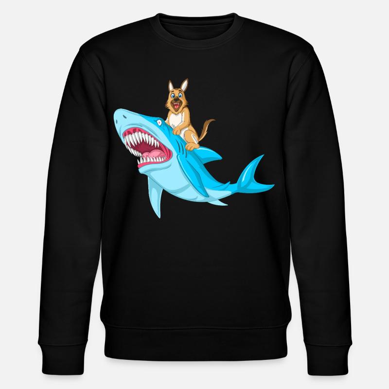 Deutscher Schäferhundhai-Ritt - Stanley/Stella Unisex Bio-Sweatshirt CHANGER  - Schwarz