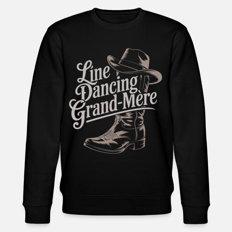 Line Dance Oma - Stanley/Stella Unisex Bio-Sweatshirt CHANGER - Schwarz