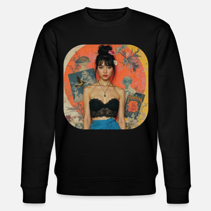 Conception de t-shirt Retro Collage - Sweat bio CHANGER Stanley/Stella Unisexe - noir