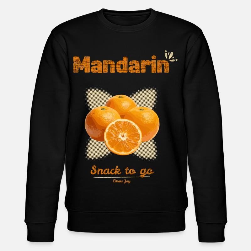 Mandarines | Snack à emporter - Sweat bio CHANGER Stanley/Stella Unisexe - noir