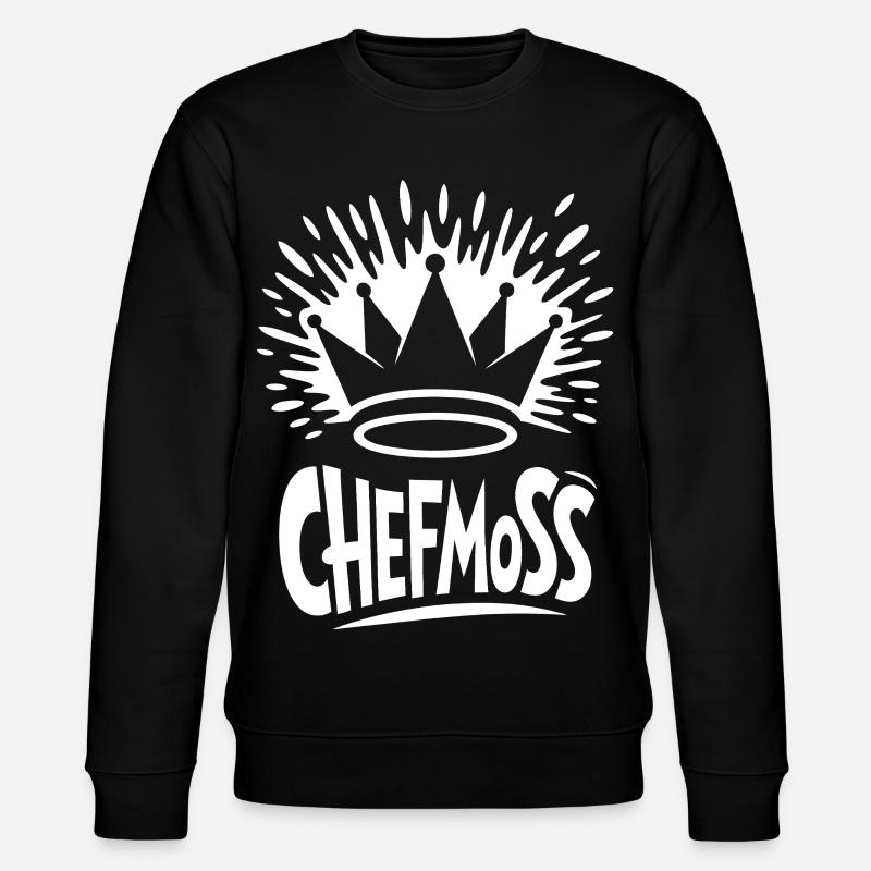 Chefmoss with royal crown - Stanley/Stella CHANGER Unisex Organic Sweatshirt - black