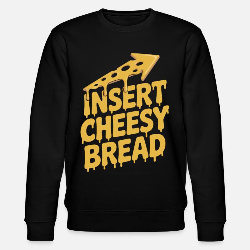 Käse Käsestange Käse Toast - Stanley/Stella Unisex Bio-Sweatshirt CHANGER - Schwarz