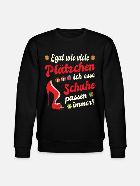 Weihnachtsgeschenk Frauen Plätzchen Lustig Idee - Stanley/Stella Unisex Bio-Sweatshirt CHANGER - Schwarz