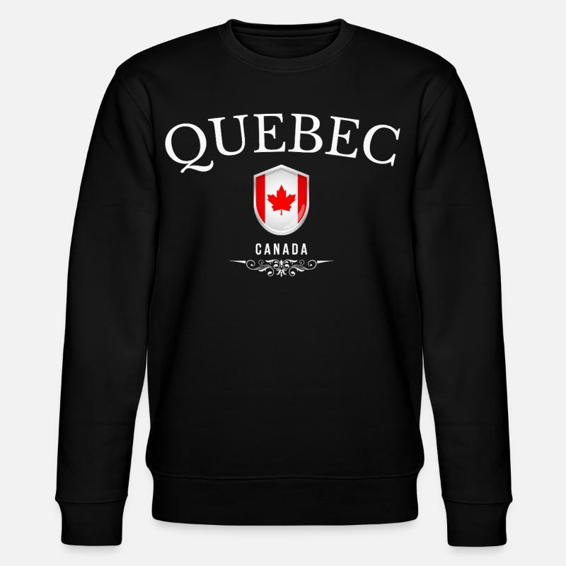 Québec Canada, souvenir Québec - Sweat bio CHANGER Stanley/Stella Unisexe - noir