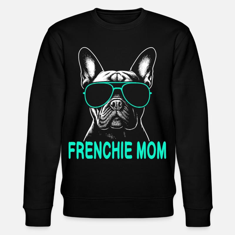 Frenchie Mom  - Stanley/Stella Unisex Bio-Sweatshirt CHANGER  - Schwarz