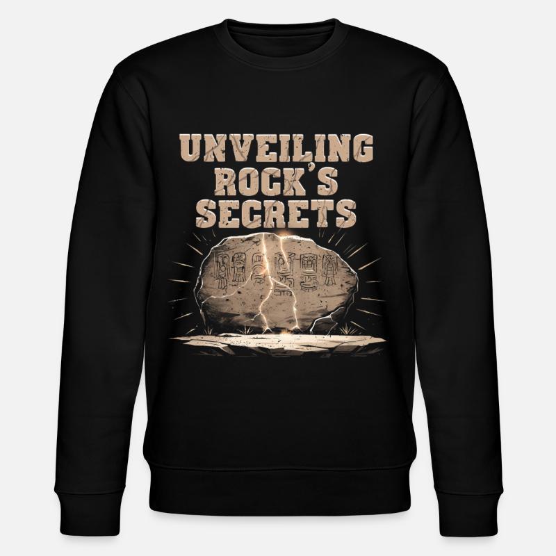 Petroglyph Petroglyphs Unveiling Rock's Secrets - Stanley/Stella CHANGER Unisex Organic Sweatshirt - black