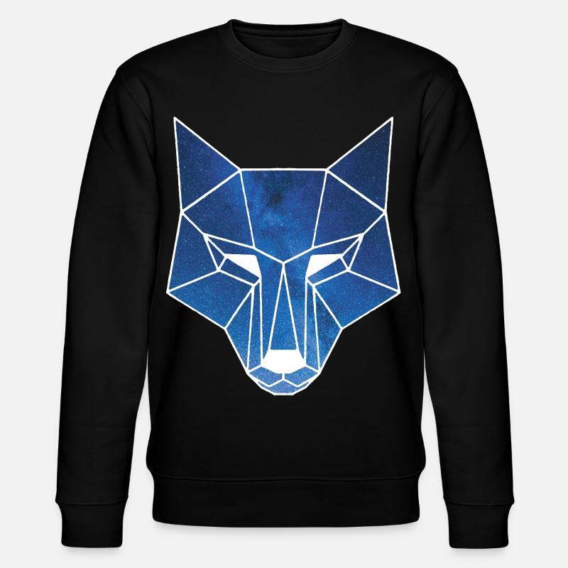 Galactic Wolf's Head - Stanley/Stella CHANGER Unisex Organic Sweatshirt - black