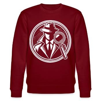 Detective Design – À la recherche d’indices à la loupe - Sweat bio CHANGER Stanley/Stella Unisexe - bordeaux - Devant - Nik (191cm) & Marisol (170cm)