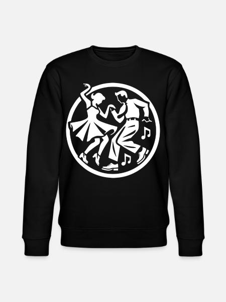 Rock 'n' Roll Silhouette Design - Stanley/Stella CHANGER Unisex Organic Sweatshirt - black