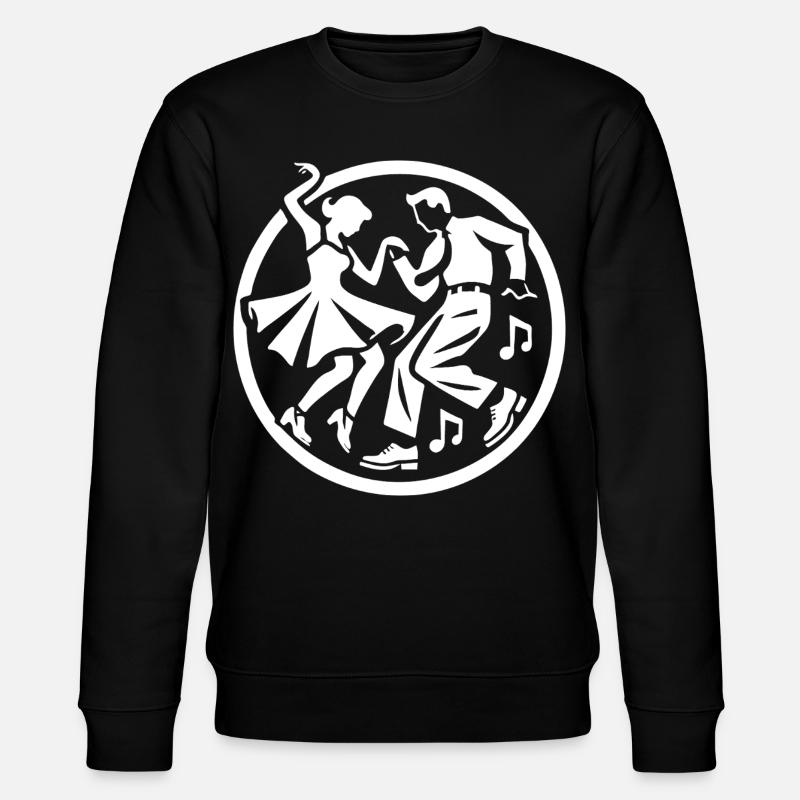 Rock 'n' Roll Silhouette Design - Stanley/Stella CHANGER Unisex Organic Sweatshirt - black