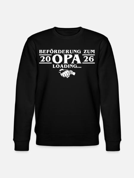 Announcing Pregnancy - Grandpa-to-be 2026 - Stanley/Stella CHANGER Unisex Organic Sweatshirt - black